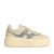 Hogan Low-Top Sneakers – ‘H Stripes’ Grey Leather Sneakers in beige