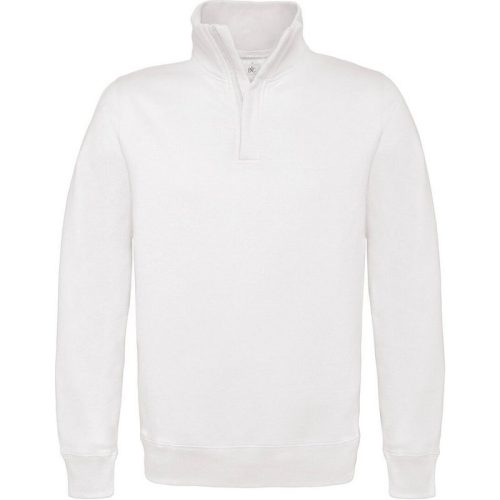 B and C Heren id.004 katoenen sweatshirt met kwart ritssluiting