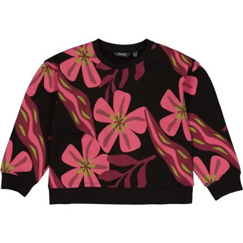 Quapi Meisjes sweater amy aop rose big flower