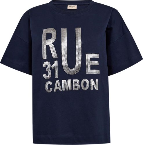 Freequent T-shirt Carol Blauw dames