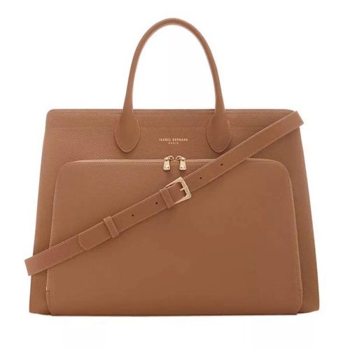 Isabel Bernard Aktetas – Honoré Nadine camel calfskin leather handbag with in bruin