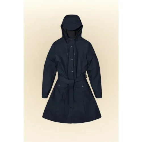 Rains 18130 curve jacket navy