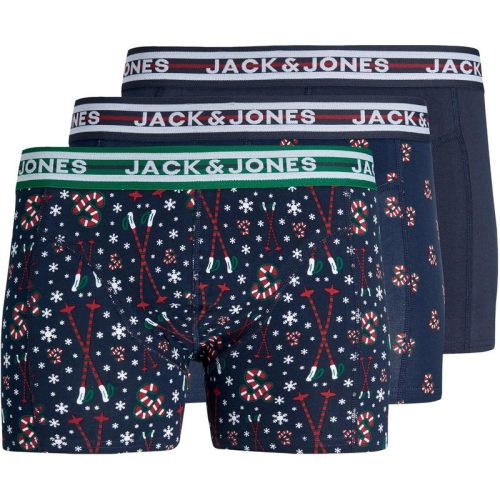 Jack & Jones Kerst boxershorts jongens trunks jacxmas 3-pack