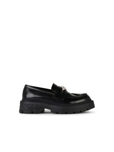 Jimmy Choo Loafers – Marlow’ Black Shiny Leather Loafers in zwart